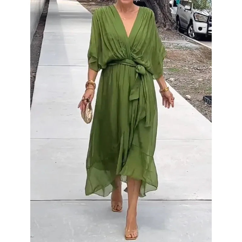 Vestido Decote V Rafaella /