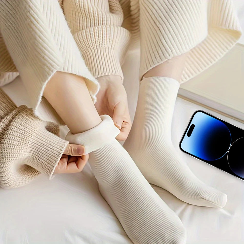 Meias Térmicas Peluciadas de Inverno