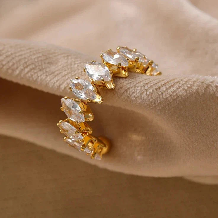 Anel Ajustável com Zircônias Cúbicas