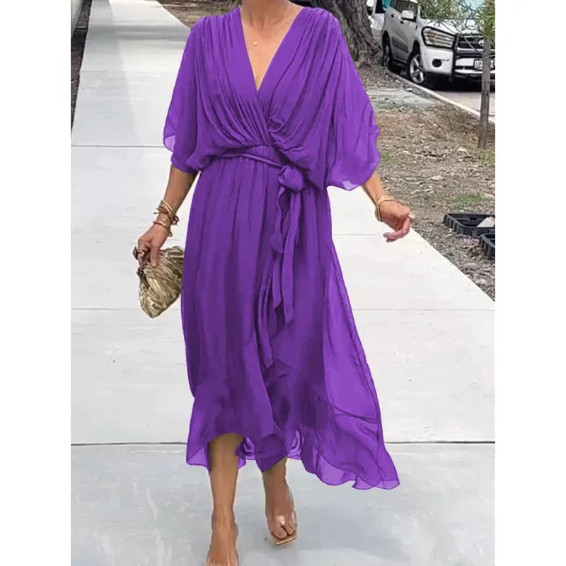 Vestido Decote V Rafaella /