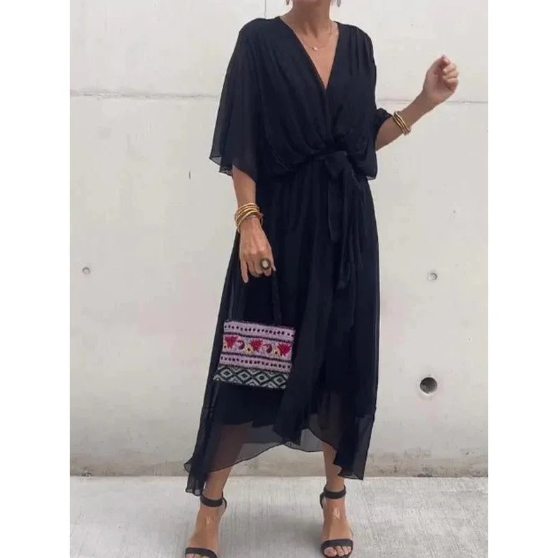 Vestido Decote V Rafaella /