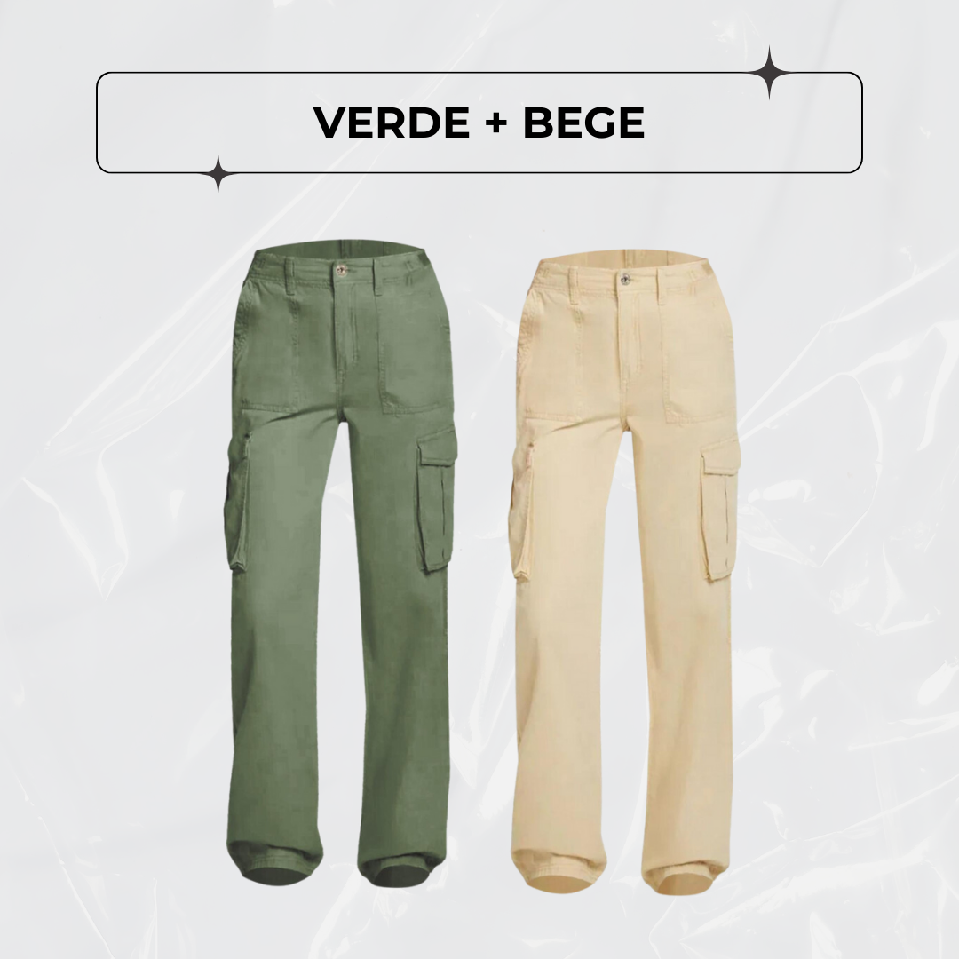 Calça Cargo Ajustável Curve Perfect - PAGUE 1, LEVE 2!