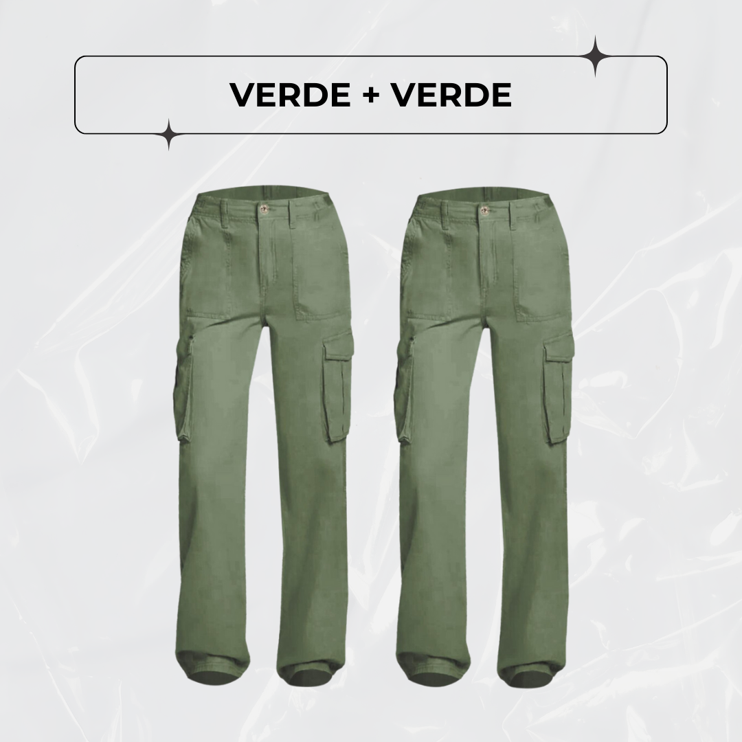 Calça Cargo Ajustável Curve Perfect - PAGUE 1, LEVE 2!