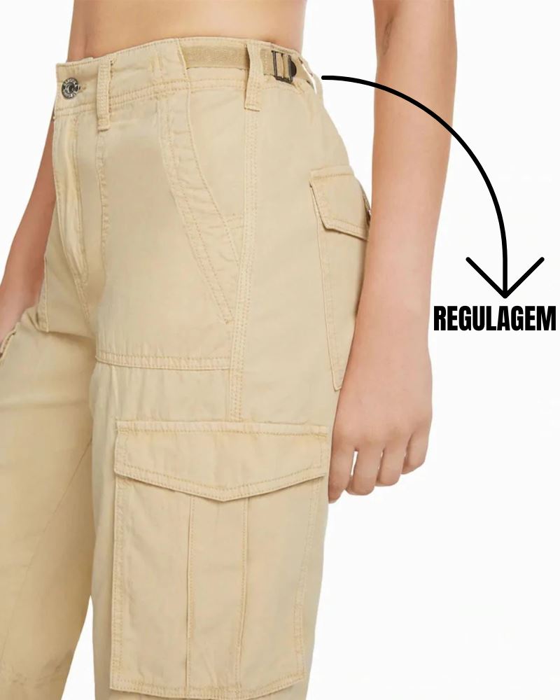 Calça Cargo - Curve Perfect 🔥 ÚLTIMO DIA DE PROMOÇÃO 🔥