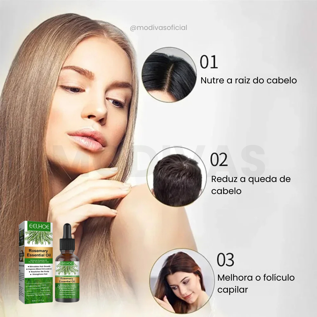 Óleo Essencial de Alecrim: Crescimento e Fortalecimento Capilar
