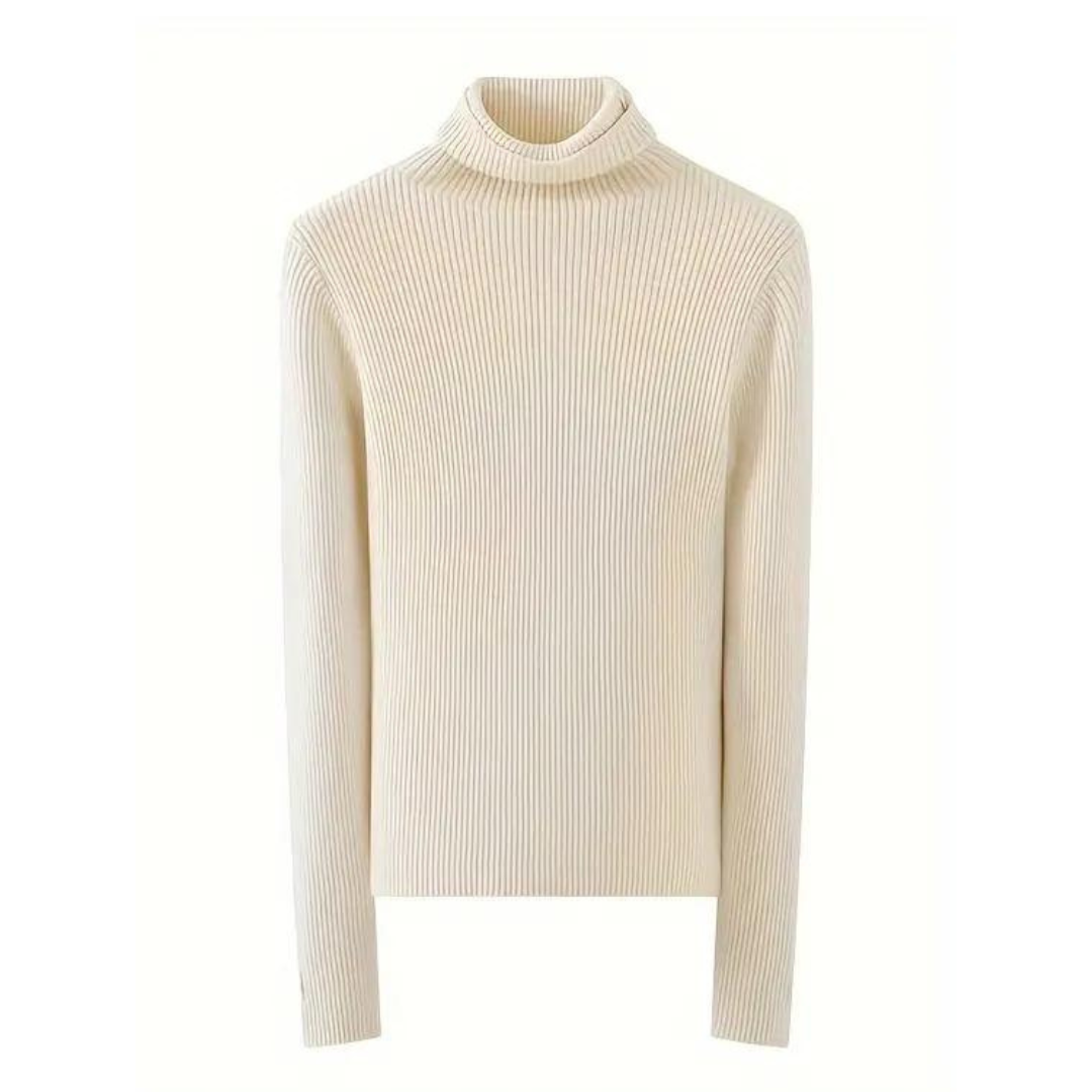 Suéter Gola Alta Canelado