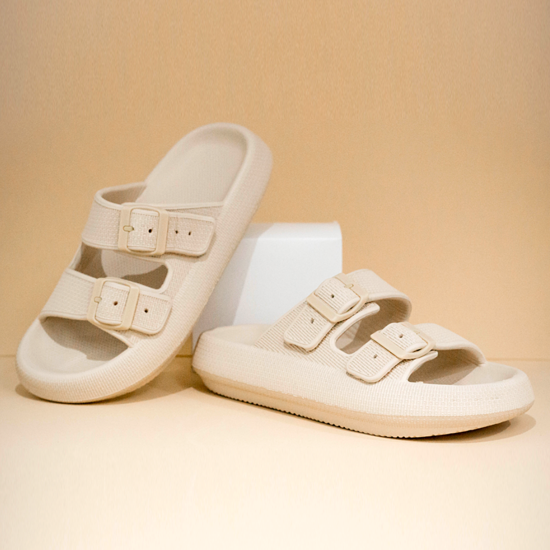Chinelo Feminino Nuvem Fivela Dupla