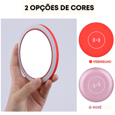 Espelho com Luz LED para Maquiagem