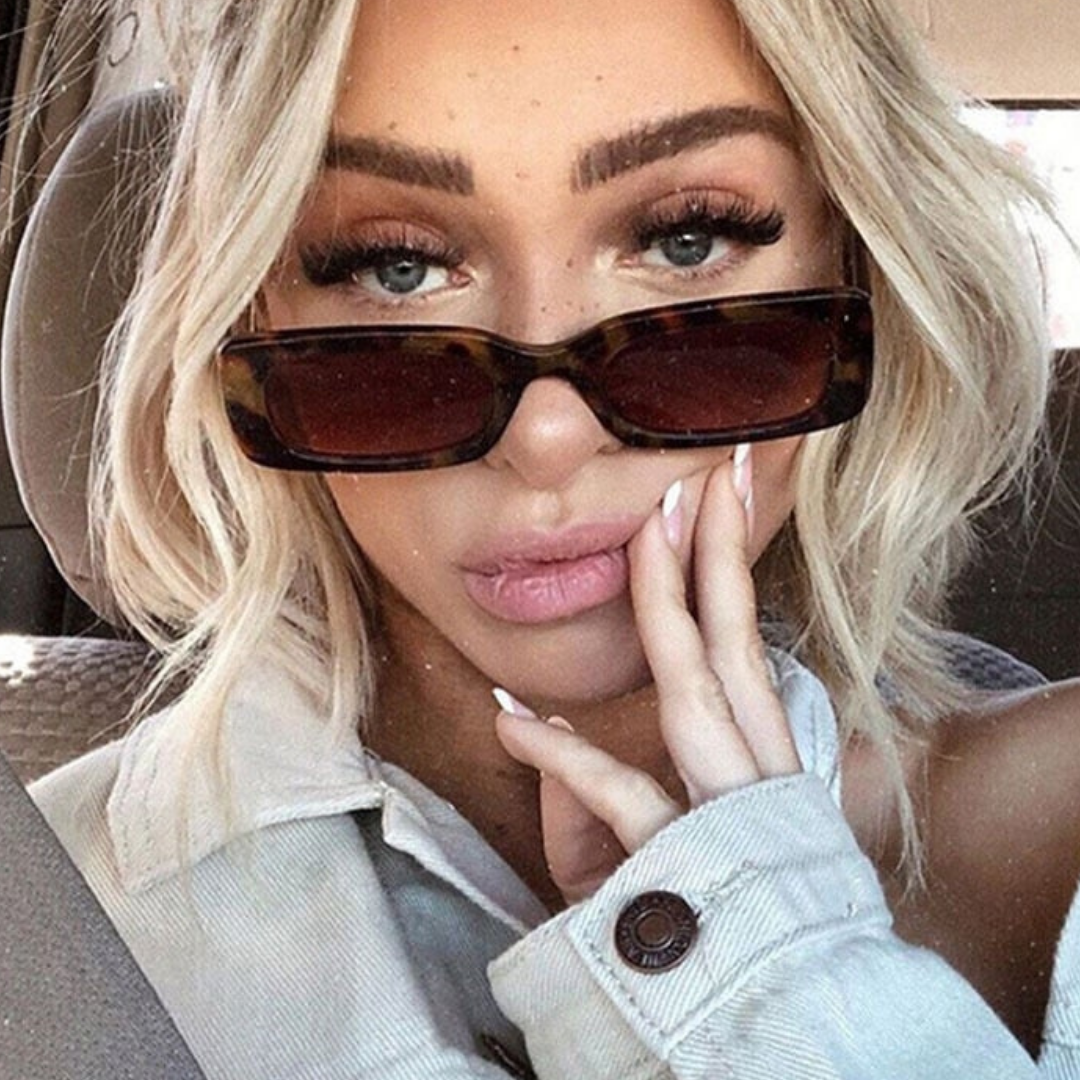 Óculos de Sol Vintage Retangular