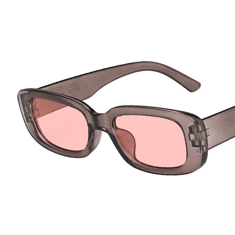 Óculos de Sol Feminino Retângulo Vintage Nova Moda