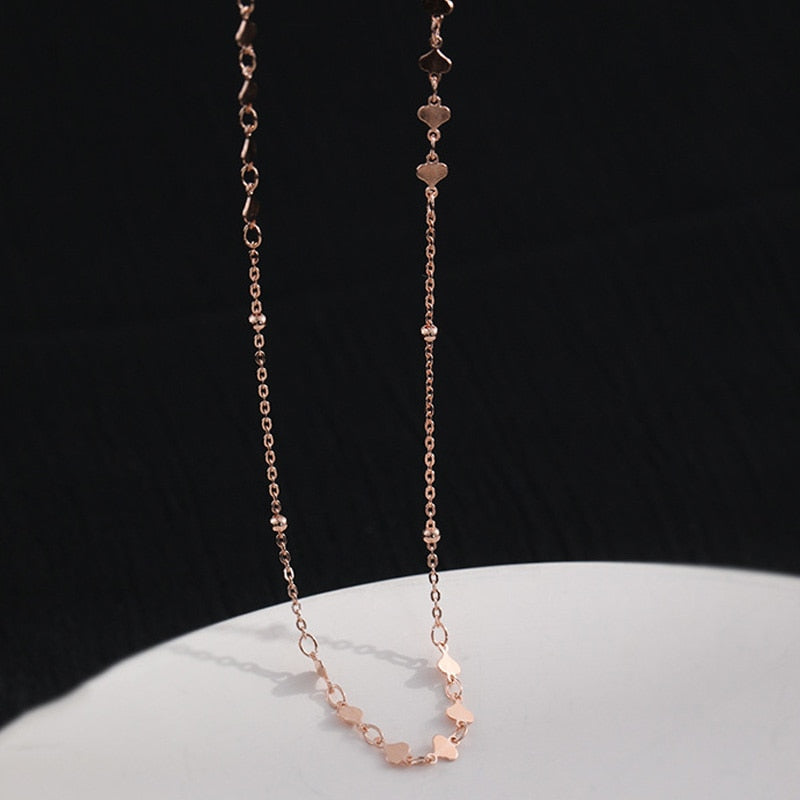 Colar Esterlina com Corações em Prata 925