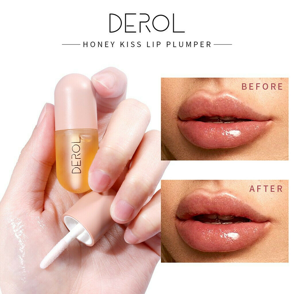 Gloss com Preenchimento e Hidratante Labial Honey Pump Derol