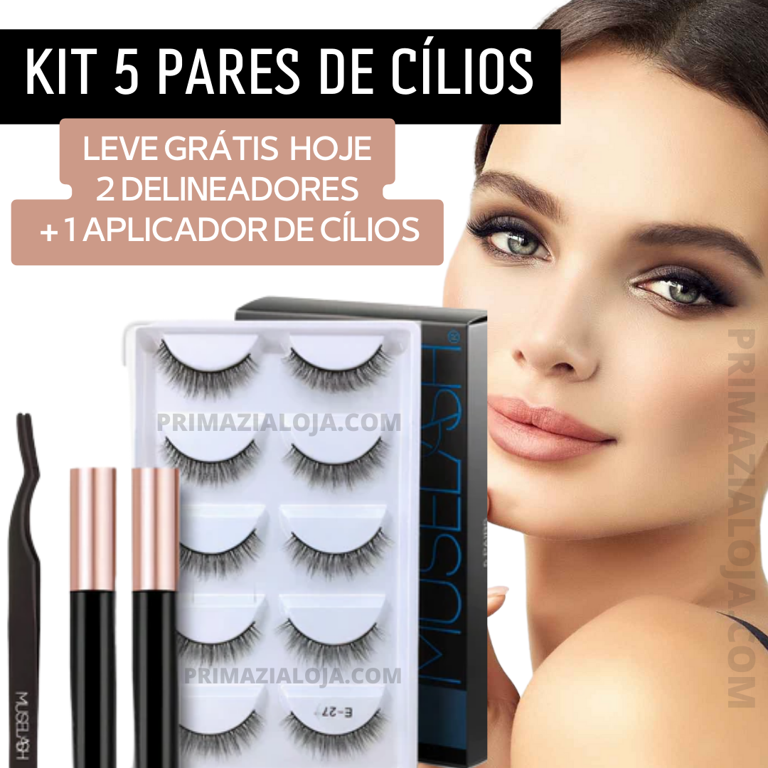 Cílios Postiços Magnéticos Reutilizáveis