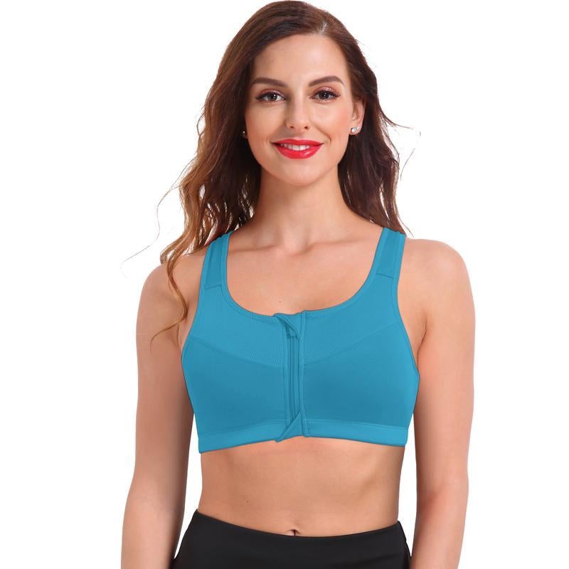 Top Fitness Confort com Ziper de Alta Sustentação