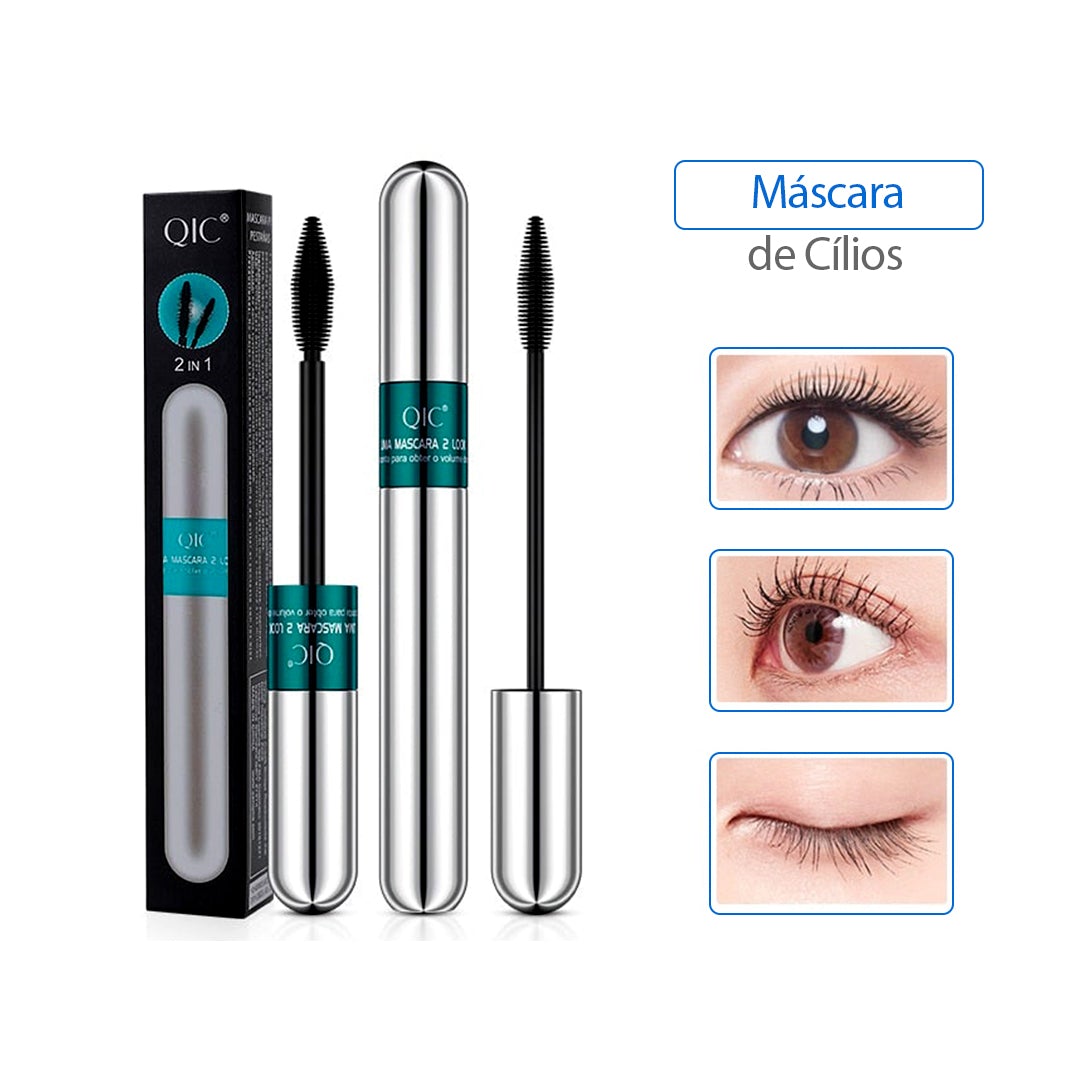 Máscara de Cílios 2 em 1 QIC 3D