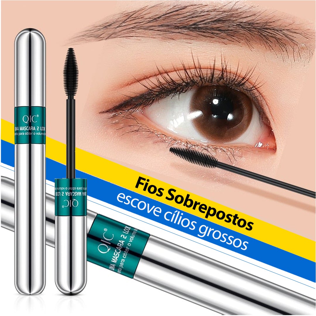 Máscara de Cílios 2 em 1 QIC 3D