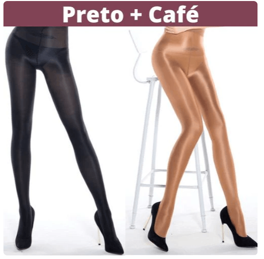 Meia Calça Anticelulite Pretty Legs 70D | COMPRE 1 LEVE 2