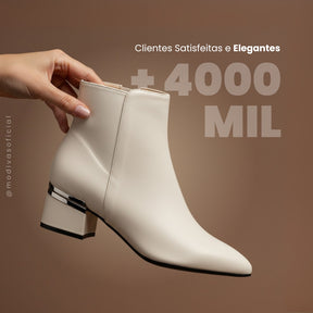 Bota Cano Curto Nevatta em Couro Sintético - LANÇAMENTO INVERNO 2025