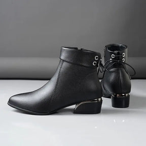 Bota Cano Curto Veluna com Amarração - LANÇAMENTO INVERNO 2025