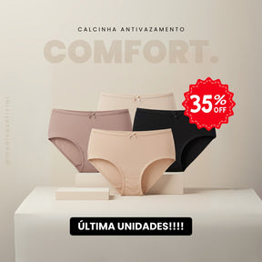 Calcinha Comfort. Antivazamento Para Incontinência Urinária - [MEGA PROMOÇÃO]