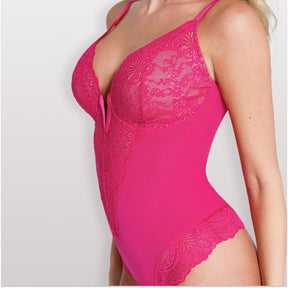 Body Modelador de Renda - Luxo Slim + BRINDE Calcinha Modeladora