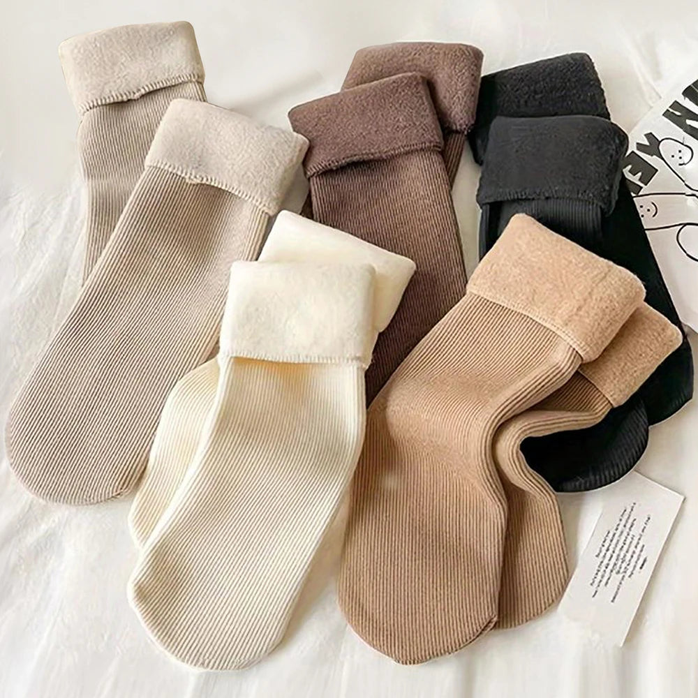 Meias Térmicas Peluciadas de Inverno