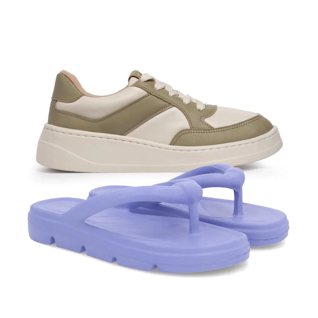 Tenis Ortopédico Modare + Chinelo Poofy Usaflex [LIQUIDAÇÃO]